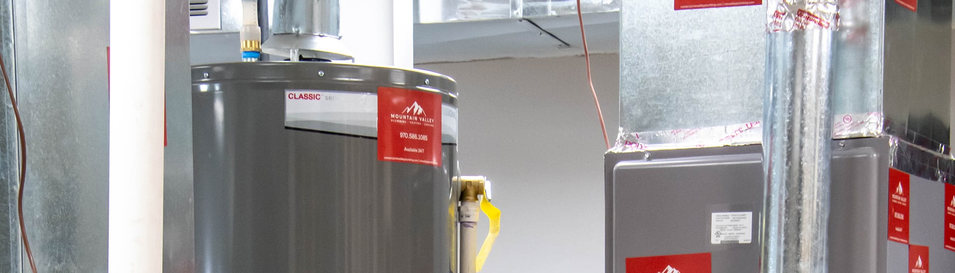 Hot water heaters installed by Mountain Valley Plumbing in longmont